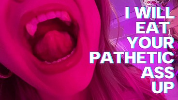 Under My Influence Humiliation Jerking For my Fangs & Tits
