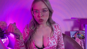 Under My Influence Humiliation Jerking For my Fangs & Tits