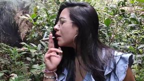 Desconocido's deepthroat and outdoor fucking with a submissive slut