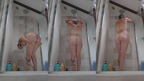 je prends ma douche sans savoir que tu me regarde, une douche comme une autre