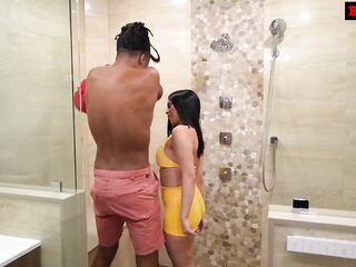 Nifty Ass Latin babe Goes Nuts When BBC Ploughs Her Perspired Screw Gap