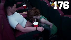 Being A DIK #176 - Busty Redhead Girlfriend Sucks My Big White Cock In The Cinema