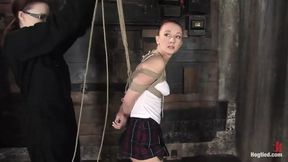 The Cute, Adorable, Flexible Sabrina Sparx Is Back, and Gracing Hogtied with Her Amazing Body