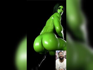 This Futanari Dick Milky Breast Butt This babe-Hulk Twerking Animation Is More excellent Than The Original