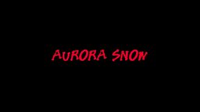 aurora snow swallows glory hole cum from billy glide