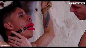 Latino Sub Twink Humiliation with BDSM, Bondage and piss