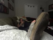 Yoga Teacher's Amazing Soles in Nut Busting Stirrup Leggings! 1080p HD PREVIEW