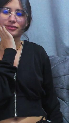 Young Latina Girl with Beautiful Tits and Perfect Ass Indulges in Her Toys