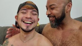 the big dark chocolate ray diesel vs the small sweet twink leo bulgari!!! - full amazing video!!!