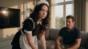 an 18-year-old virgin is persuaded by her master to have sex (ai-generated video)