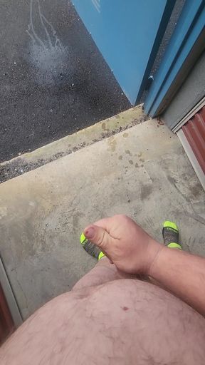 Almost Caught Enjoying the Storage Unit