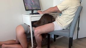 ariel nice interrupts her boyfriends video game with a fuck