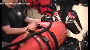 Trapped in the Inflatable Bondage Bag #1