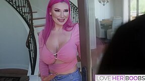 Hollywood Cash And Lily Lou - Flaunts Her Big Tits Before Taking A Ride On The Bbc