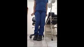 Sexy nurse gets dirty at work and has intense orgasms at home!