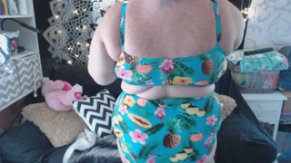 DAYTONA HALE! BBW Trying On Swimwear With Closeups