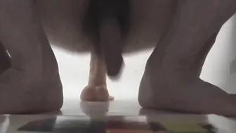 Twink amateur anal play with sex toy and cumshot