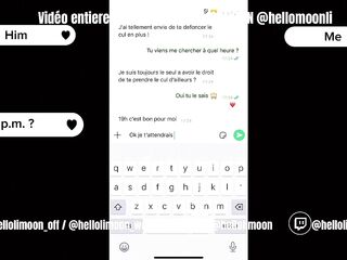 Petite française baise hard avec une grosse bite après avoir fait cocu à son mari FRENCH HELLOLIMOON