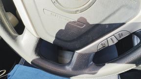Pedal Pushing Drive Nike Slides to Barefoot