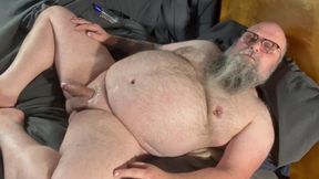Mature hairy bear solo