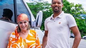 granny ass destroyed by a bbc in driving van