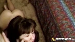 Slim redhead Karolina Mirasova accepts a colossal dick in a hot threesome