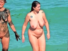 Shameless amateur fisted on a public beach