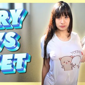 Wet Tshirt for Youtube. Wet vs Dry with Elixir Elf