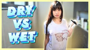 Wet Tshirt for Youtube. Wet vs Dry with Elixir Elf