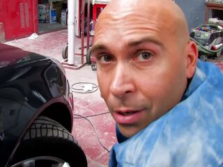 Deepthroat and trio anal bang in the car with 2 blond strumpets