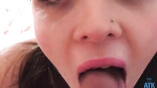 Slobbery Deep Throat Head  Hardcore Screwed Aliya Brynn ATK Girlfriends