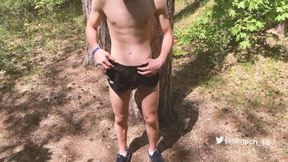 Naked thing in a park