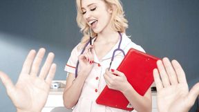 ”Hot Nurse Gives Helping Hand... & Muff”