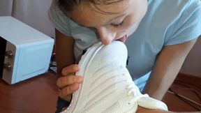 Latina tranny takes huge cock in her ass