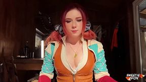 Redhead amateur takes deepthroat and rough fucks