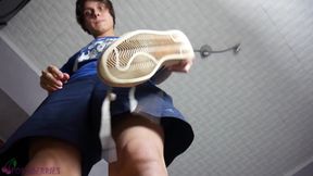 Twink feet master dominates and cums on you