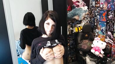 Masturbation in the mirror! Fuck me and fill me with cum until I drip