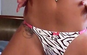 Horny tanned brunette in school outfit doing lapdance