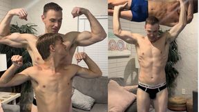 Twink Gets Overhead Pressed 10x in a Row: Alrik and Frank Fun Size MM LC