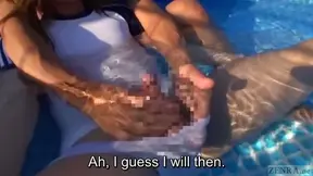 Kaoru Oshima's Subtitled Rooftop Handjob: A Crossdressing Delight