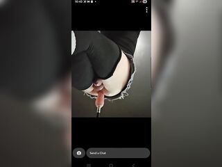 T-girl sprays cum hands free whilst getting destroyed by bang machine.