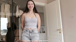 Stepbrother Rough Fucking Petite Stepsis and Cum on Face - Taboo Seduce