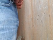 Just pissing against a wall