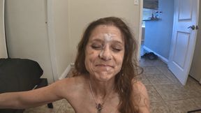 Grandma gets fucked hard and hates her massive facial