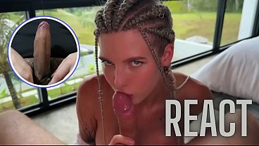 Hot blonde with braids loves to fuck in all poses