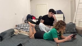 Nerdy Gamer Girl Gets Fucked While Playing Minecraft
