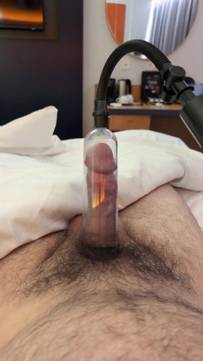 Pumping session at the hotel during a trip