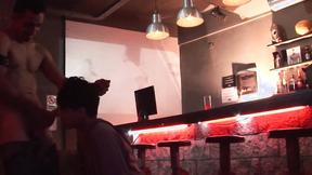 ”Smooth body twink blows thick daddy prick & takes it bareback”