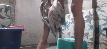 Bathroom Shower Home Indian Man Fuck