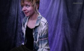 First Time Blowjob in a Movie Theater POV - Sloppy Hawk Tuah